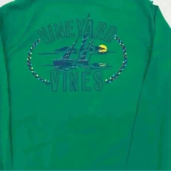Vineyard Vines Men’s Long Sleeve T-Shirt Green Size LG - Picture 1 of 10